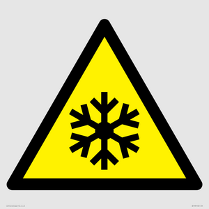 W010 Warning: Low temperature/freezing conditions
